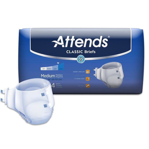Attends Classic Incontinence Brief M Heavy to Severe, PK 96 BRB20